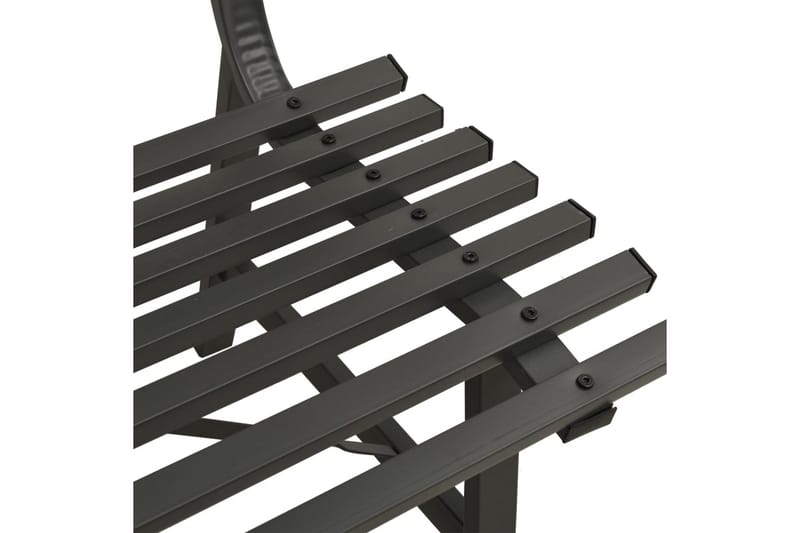 Hagebenk 110 cm stål svart - Svart - Benker
