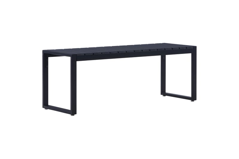 Hagebenk 120,5 cm PS-brett svart - Svart - Hagemøbler - Utesofa - Benker