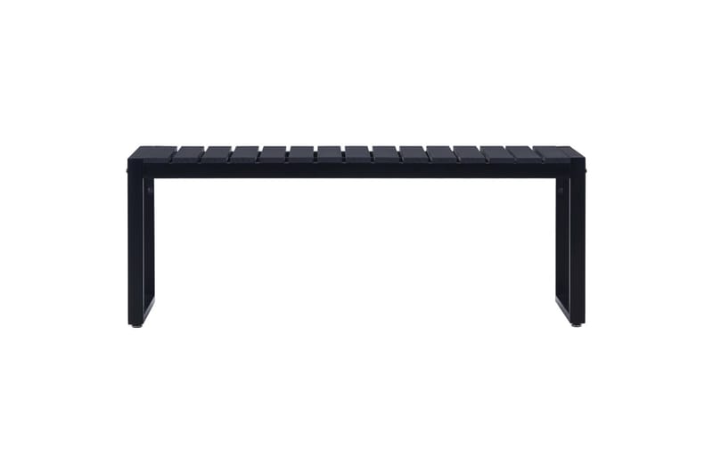Hagebenk 120,5 cm PS-brett svart - Svart - Hagemøbler - Utesofa - Benker