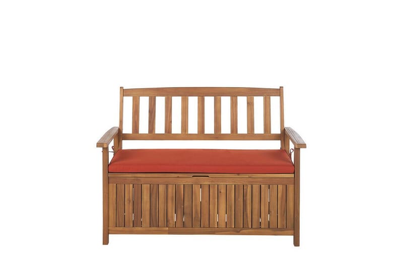 Hagebenk 120 cm akasietre terrakotta SOVANA - Tre/natur - Hagemøbler - Utesofa - Benker