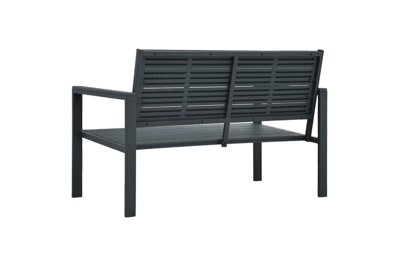 Hagebenk 120 cm HDPE grå treutseende - Hagemøbler - Utesofa - Benker