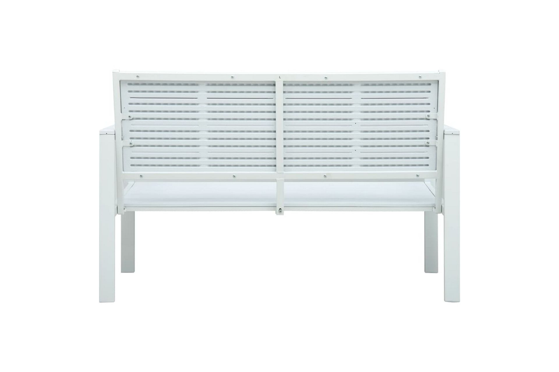 Hagebenk 120 cm HDPE hvit treutseende - Hagemøbler - Utesofa - Benker