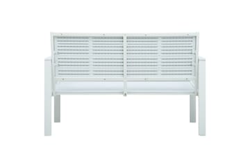 Hagebenk 120 cm HDPE hvit treutseende - Hagemøbler - Utesofa - Benker