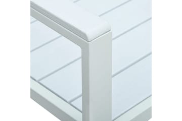 Hagebenk 120 cm HDPE hvit treutseende - Hagemøbler - Utesofa - Benker