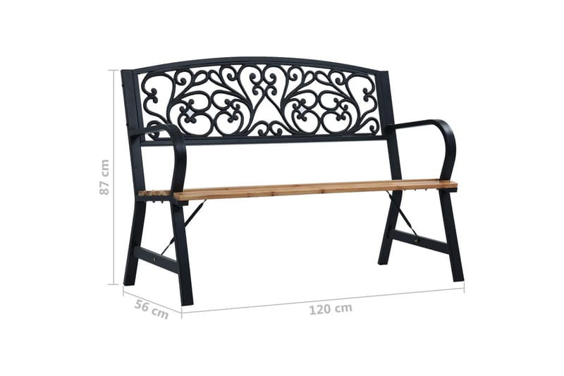 Hagebenk 120 cm tre - Hagemøbler - Utesofa - Benker