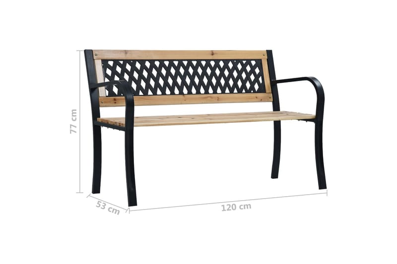 Hagebenk 120 cm tre - Hagemøbler - Utesofa - Benker