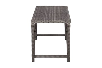 Hagebenk 120 cm polyrotting grå - Grå - Hagemøbler - Utesofa - Benker