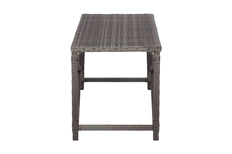 Hagebenk 120 cm polyrotting grå - Grå - Hagemøbler - Utesofa - Benker