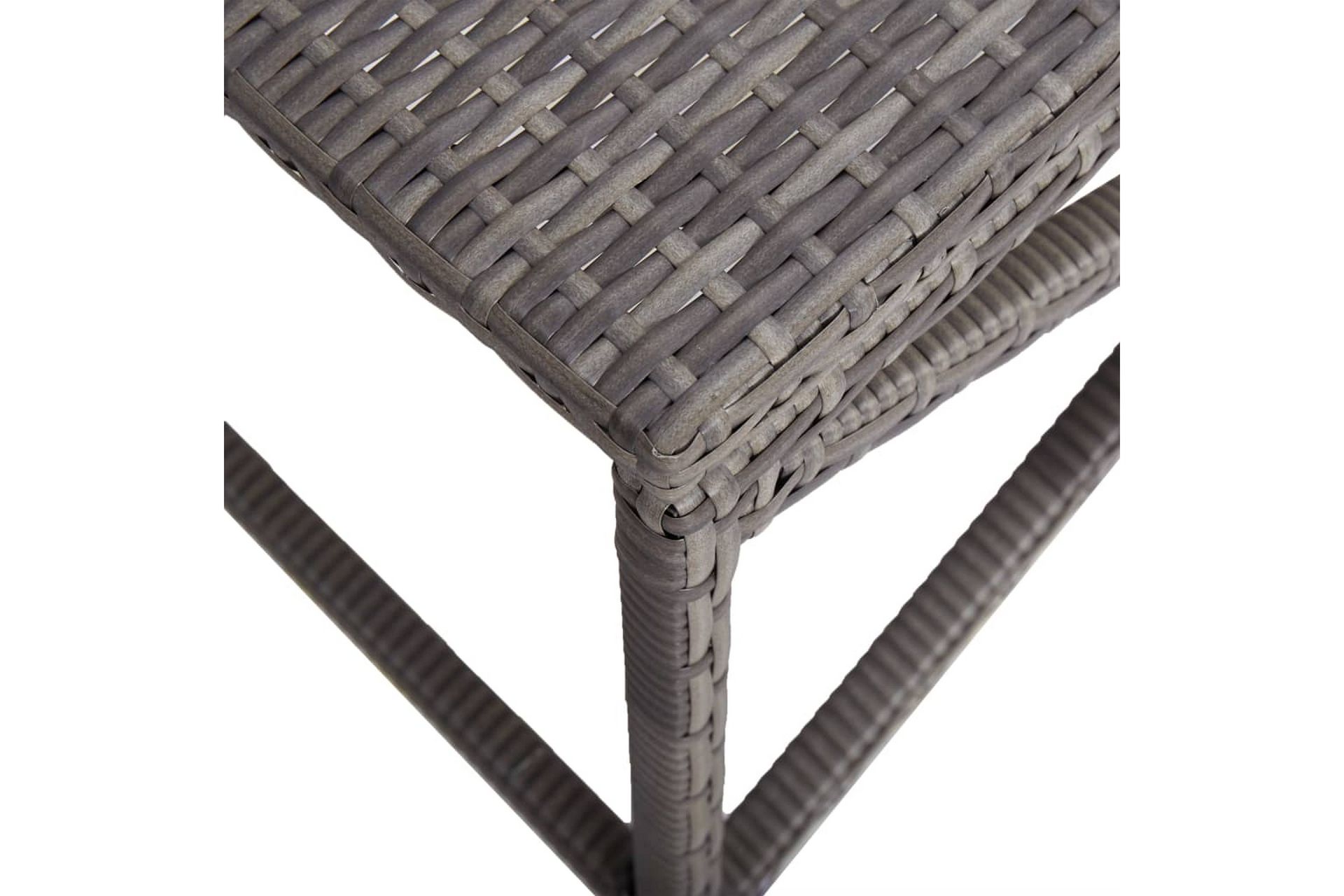Hagebenk 120 cm polyrotting grå - Grå - Hagemøbler - Utesofa - Benker