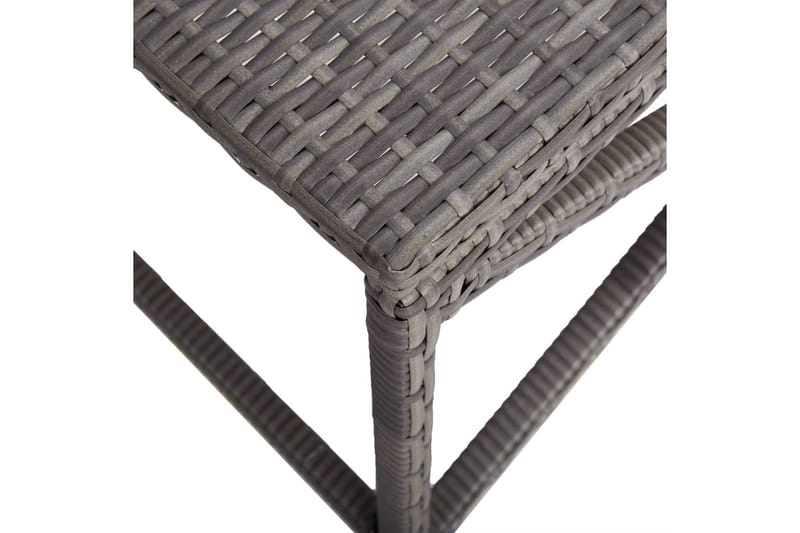 Hagebenk 120 cm polyrotting grå - Grå - Hagemøbler - Utesofa - Benker