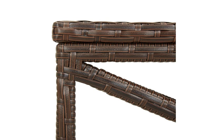 Hagebenk 120 cm polyrotting brun - Hagemøbler - Utesofa - Benker