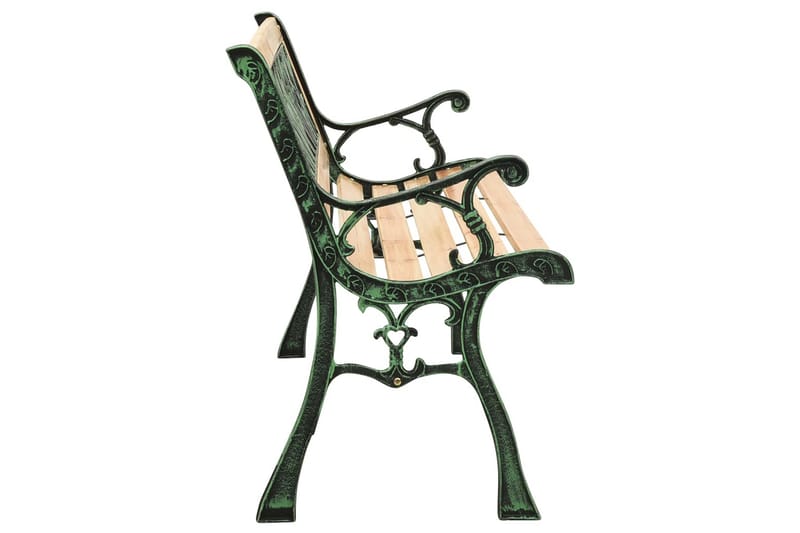Hagebenk 122 cm støpejern og heltre furu - Hagemøbler - Utesofa - Benker