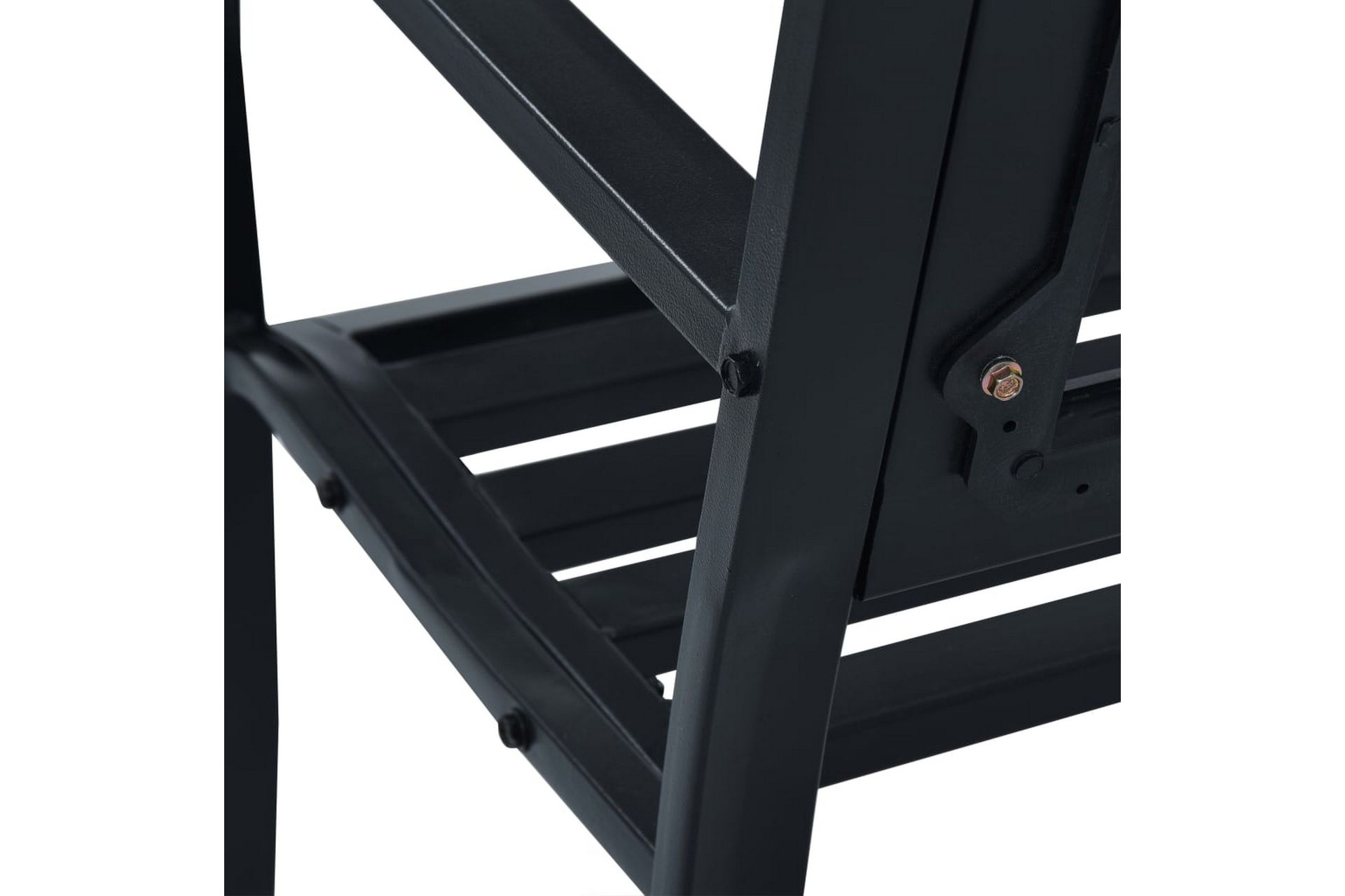 Hagebenk 125 cm svart stål - Hagemøbler - Utesofa - Benker
