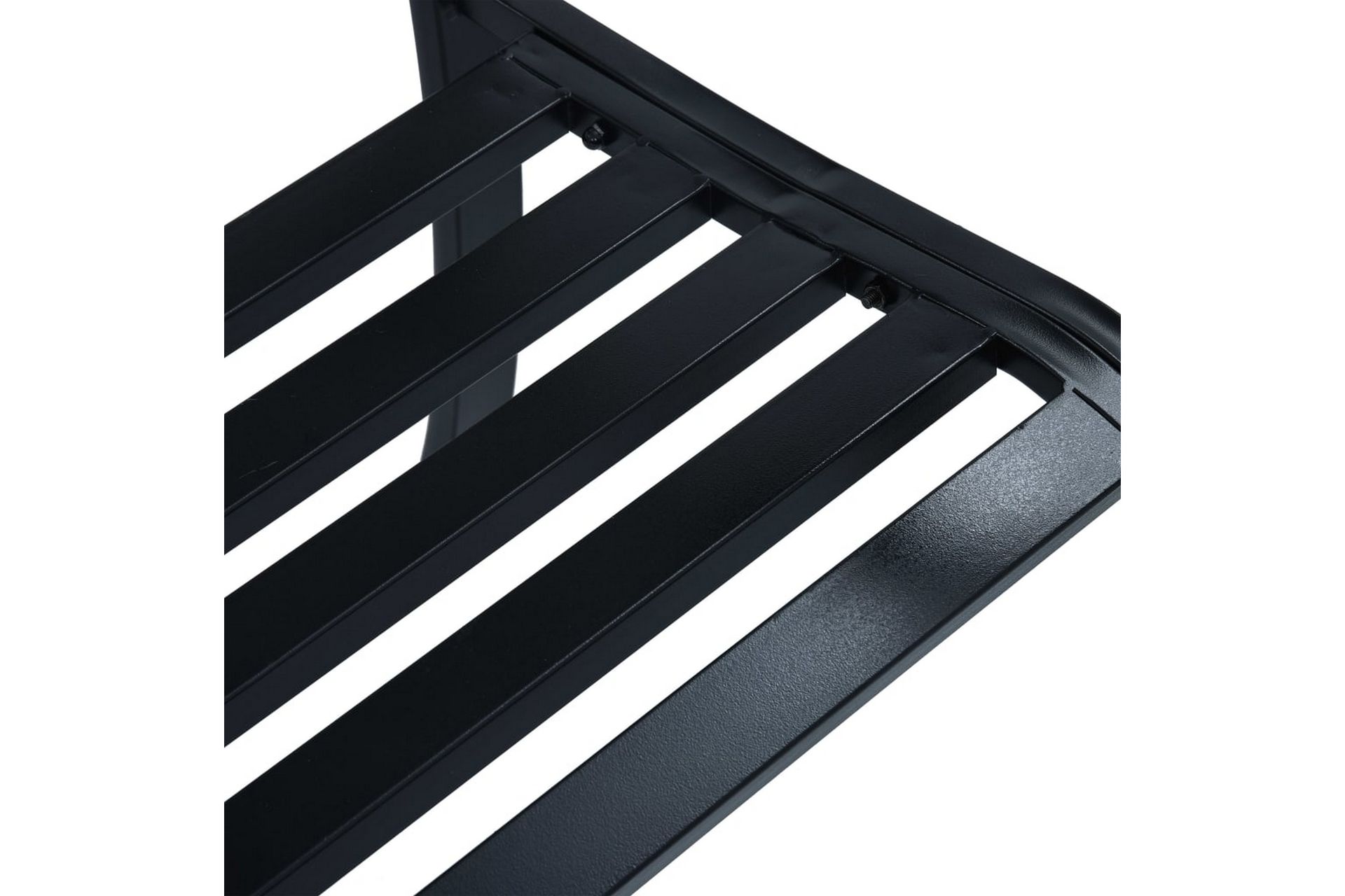 Hagebenk 125 cm svart stål - Hagemøbler - Utesofa - Benker