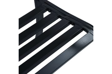 Hagebenk 125 cm svart stål - Hagemøbler - Utesofa - Benker