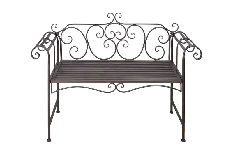Hagebenk 132 cm stål antikk brun - Brun - Hagemøbler - Utesofa - Benker