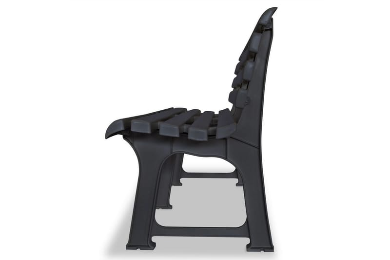 Hagebenk 145,5 cm plast antrasitt - Antrasitt - Hagemøbler - Utesofa - Benker