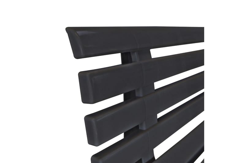 Hagebenk 145,5 cm plast antrasitt - Antrasitt - Hagemøbler - Utesofa - Benker