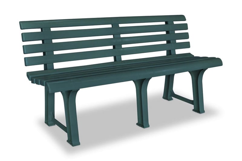Hagebenk 145,5 cm plast grønn - Grønn - Hagemøbler - Utesofa - Benker