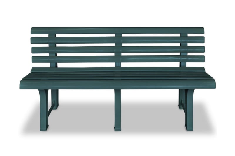 Hagebenk 145,5 cm plast grønn - Grønn - Hagemøbler - Utesofa - Benker