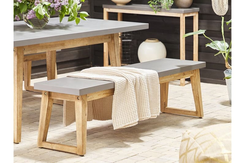 Hagebenk 160 cm grå ORIA - Grå - Hagemøbler - Utesofa - Benker