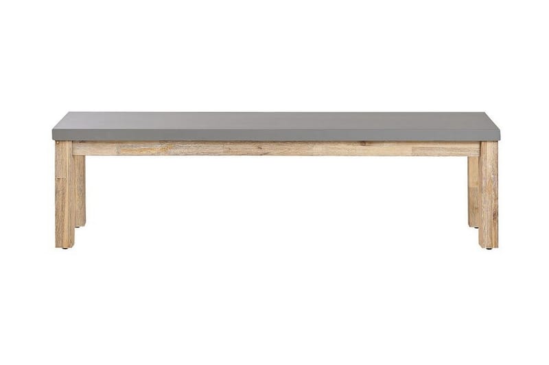 Hagebenk 160 cm grå OSTUNI - Grå - Hagemøbler - Utesofa - Benker