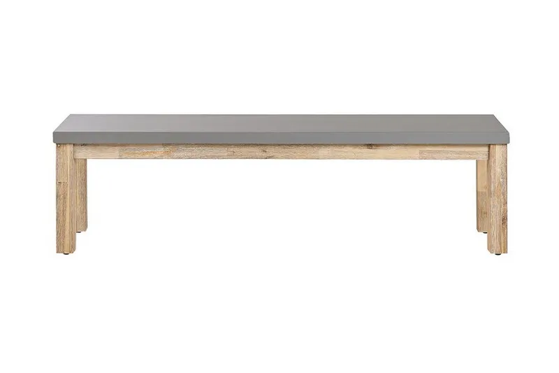 Hagebenk 160 cm grå OSTUNI, Grå