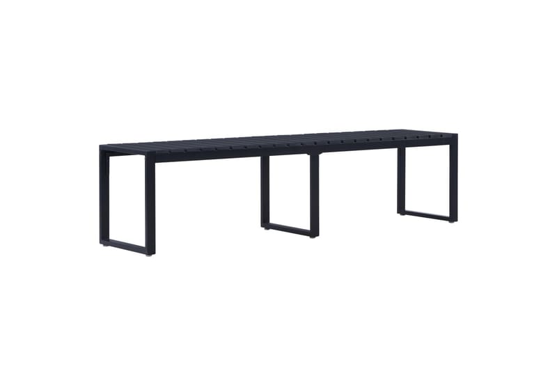 Hagebenk 180 cm PS-brett svart - Hagemøbler - Utesofa - Benker