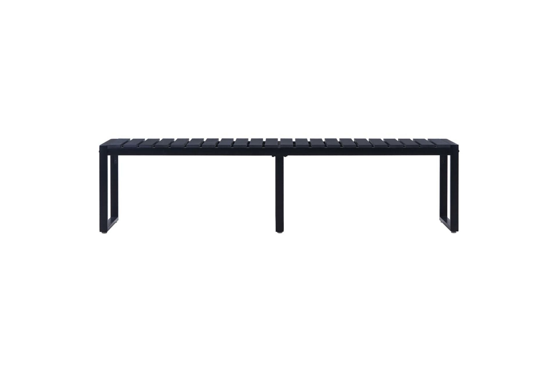 Hagebenk 180 cm PS-brett svart - Hagemøbler - Utesofa - Benker
