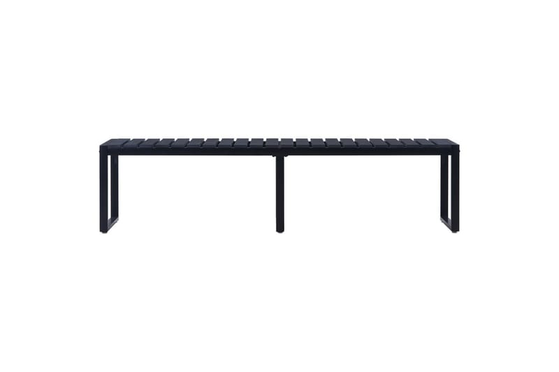Hagebenk 180 cm PS-brett svart - Hagemøbler - Utesofa - Benker