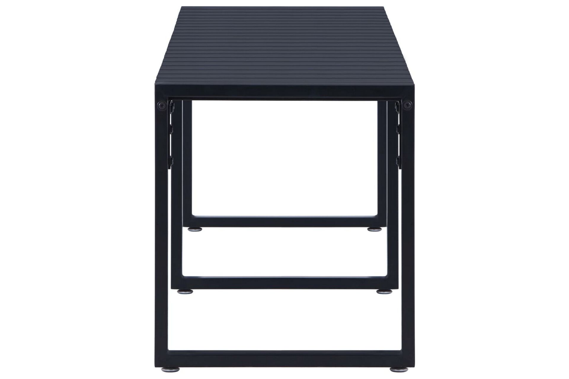 Hagebenk 180 cm PS-brett svart - Hagemøbler - Utesofa - Benker