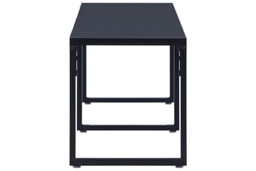 Hagebenk 180 cm PS-brett svart - Hagemøbler - Utesofa - Benker