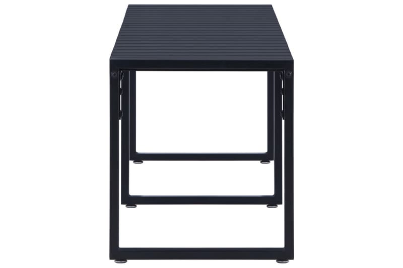 Hagebenk 180 cm PS-brett svart - Hagemøbler - Utesofa - Benker