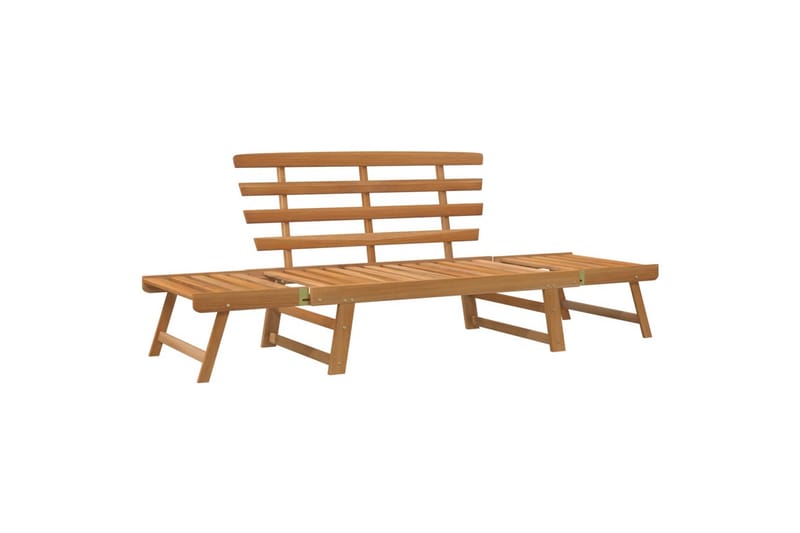 Hagebenk 2-i-2 190 cm heltre akasie - Brun - Hagemøbler - Utesofa - Benker
