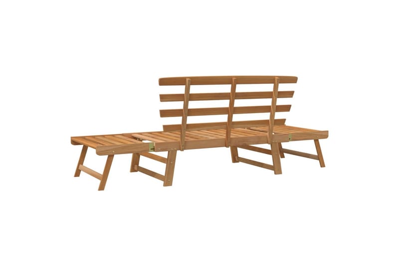 Hagebenk 2-i-2 190 cm heltre akasie - Brun - Hagemøbler - Utesofa - Benker