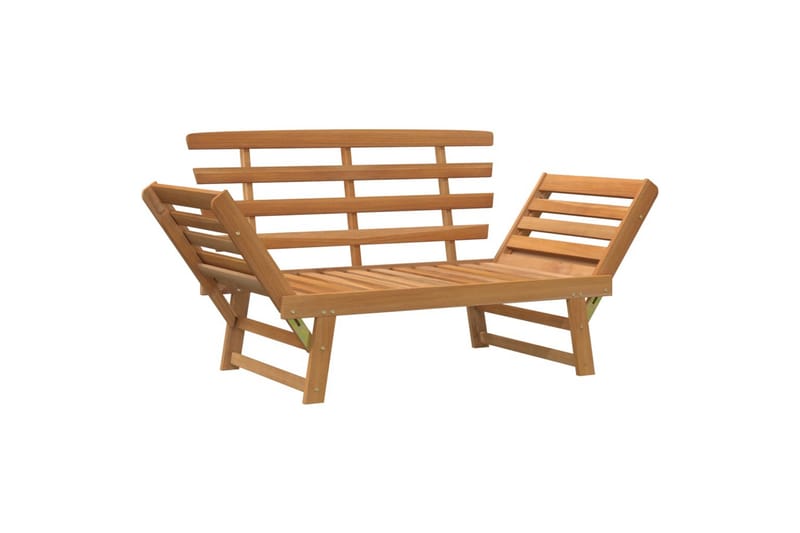 Hagebenk 2-i-2 190 cm heltre akasie - Brun - Hagemøbler - Utesofa - Benker