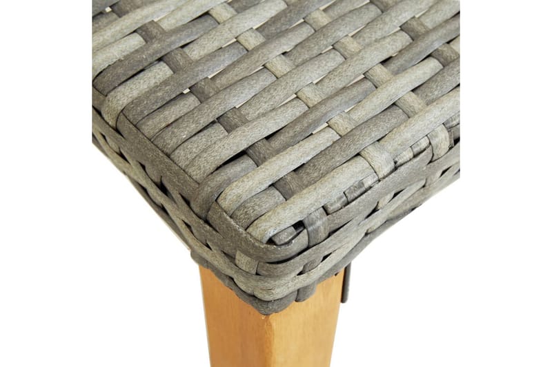 Hagebenk 80 cm polyrotting grå - Grå - Hagemøbler - Utesofa - Benker