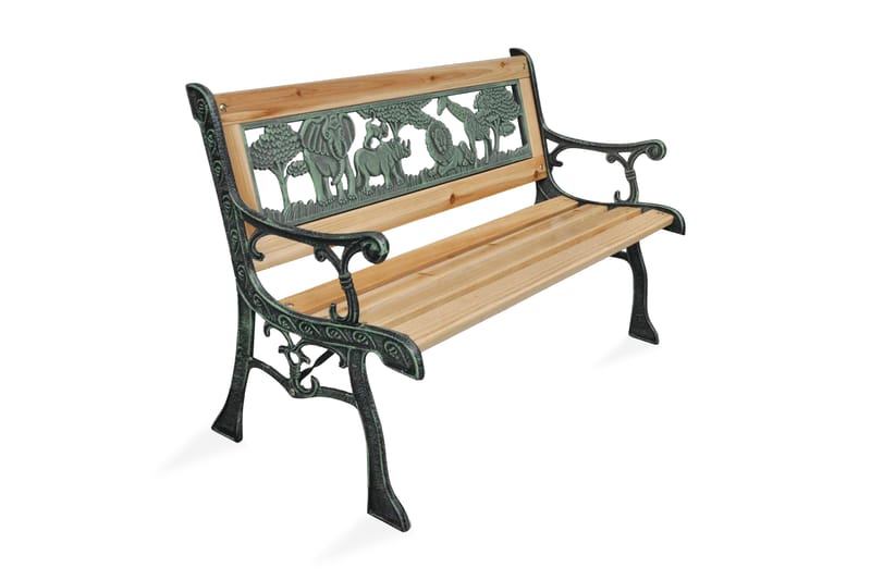 Hagebenk for barn 84 cm tre - Tre - Hagem�øbler - Utesofa - Benker