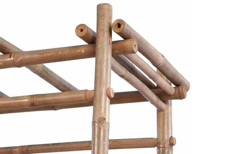 Hagebenk med pergola 130 cm bambus - Bambus - Benker