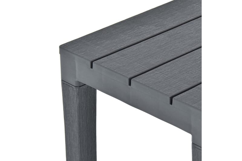 Hagebenker 2 stk antrasitt plast - Hagemøbler - Utesofa - Benker