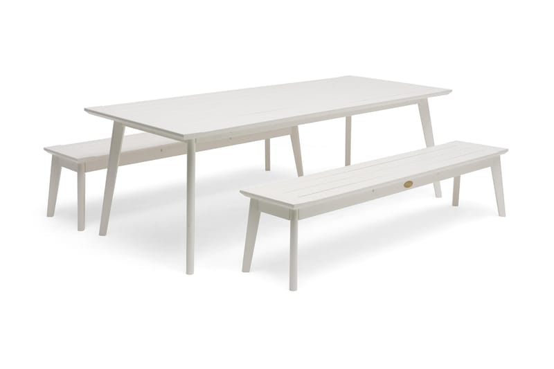 Hillerstorp Stoltö benk utendørs 185 cm hvit - Hillerstorp - Hagemøbler - Utesofa - Benker