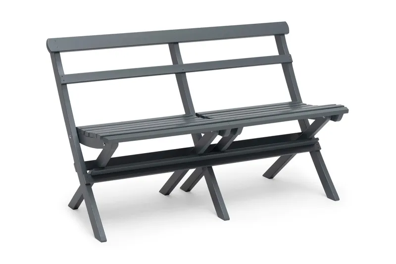 Hillerstorp Torpet Utebenk - Furu/Grå - Hagemøbler - Utesofa - Benker