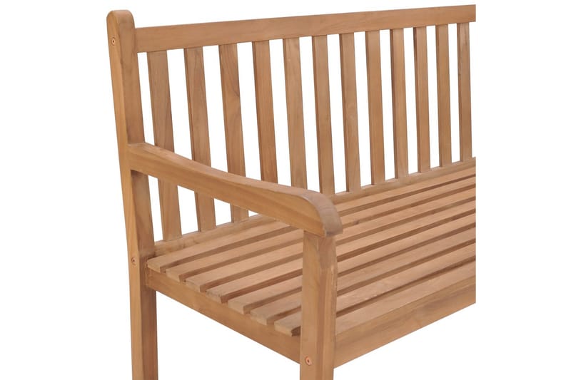 Hjørnebenk for hage 185x185x90 cm heltre teak - Brun - Benker