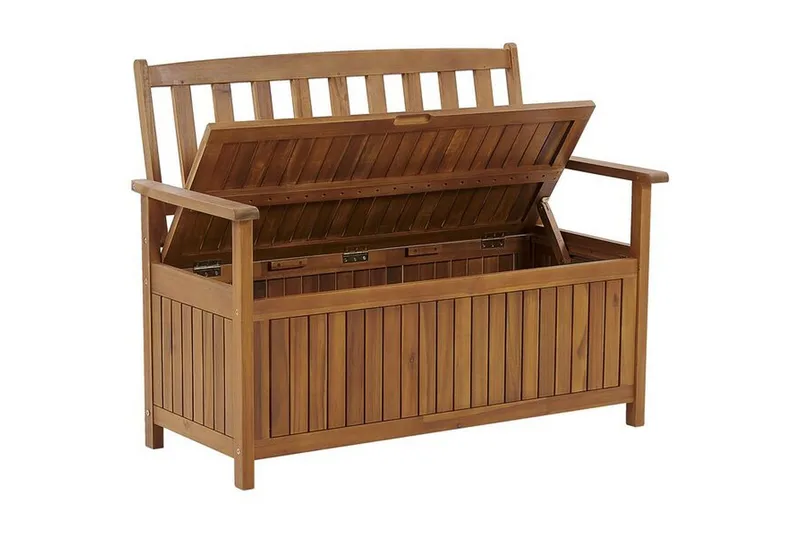 Jaraicejo Hagebenk med Oppbevaring - Brun - Hagemøbler - Utesofa - Benker