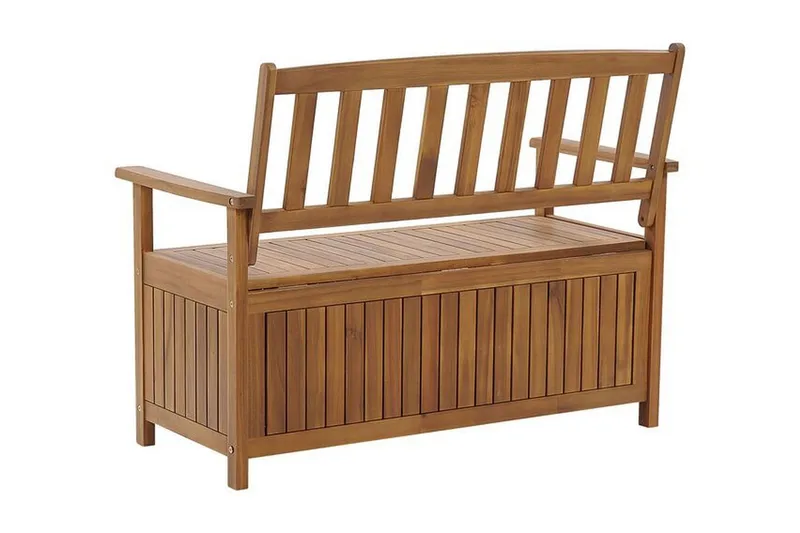 Jaraicejo Hagebenk med Oppbevaring - Brun - Hagemøbler - Utesofa - Benker