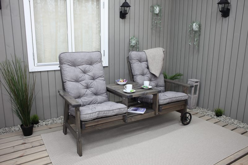 KIngdom Utebenk 177 cm - Grå - Hagemøbler - Utesofa - Benker