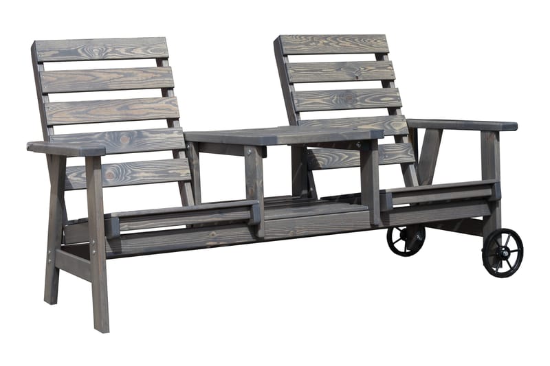 KIngdom Utebenk 177 cm - Grå - Hagemøbler - Utesofa - Benker