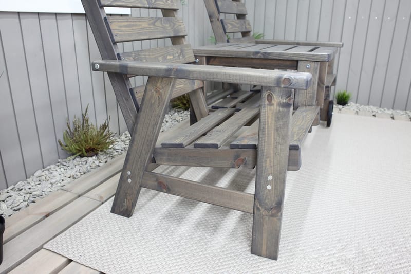 KIngdom Utebenk 177 cm - Grå - Hagemøbler - Utesofa - Benker