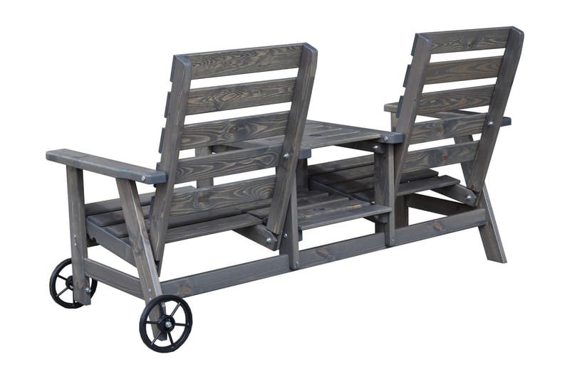 KIngdom Utebenk 177 cm - Grå - Hagemøbler - Utesofa - Benker