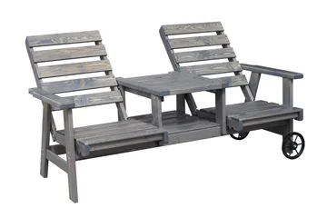 KIngdom Utebenk 177 cm - Grå - Hagemøbler - Utesofa - Benker